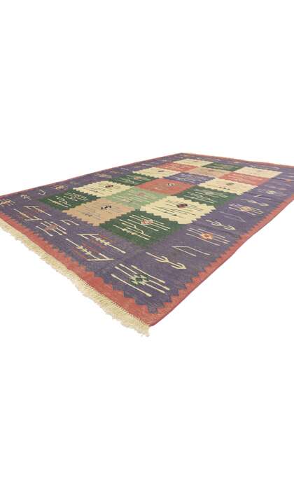 6 x 9 Vintage Oltenian Romanian Kilim Rug 77936