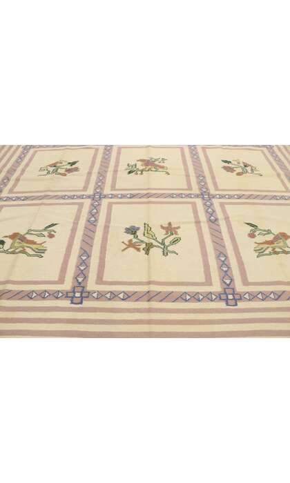 9 x 12 Vintage Romanian Kilim Rug 77938