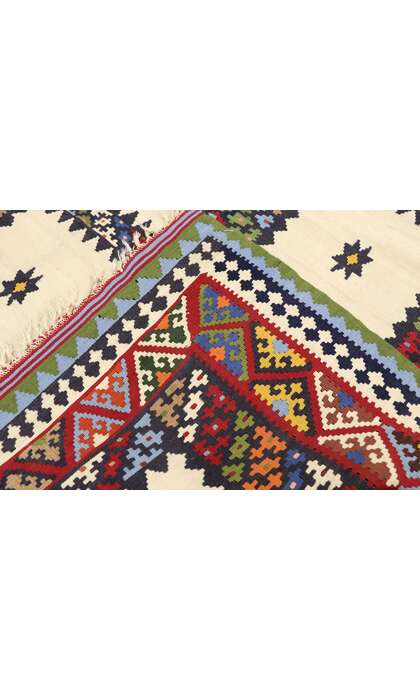 5 x 10 Vintage Persian Bijar Kilim Rug 77941