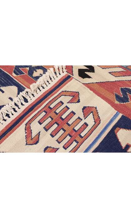 6 x 8 Vintage Persian Bijar Kilim Rug 77947