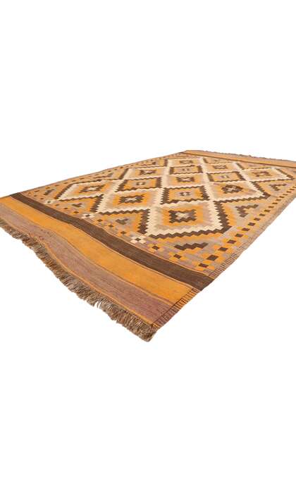 6 x 9 Vintage Afghan Maimana Kilim Rug 77948