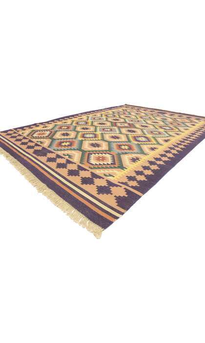 6 x 9 Vintage Afghan Maimana Kilim Rug 77957