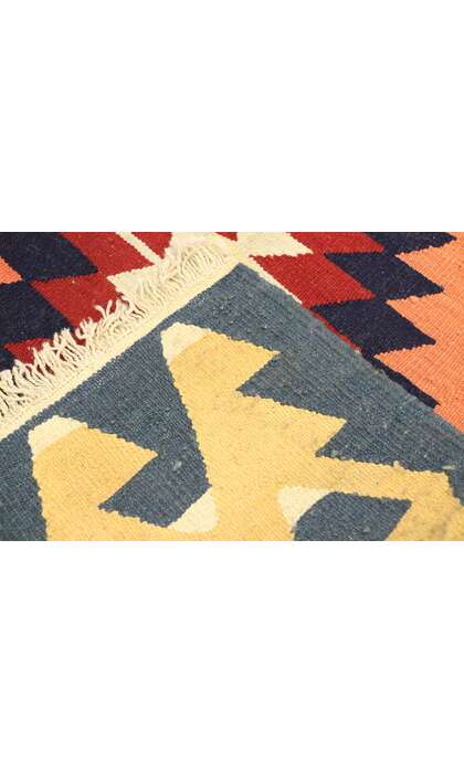 4 x 5 Vintage Persian Shiraz Kilim Rug 77974