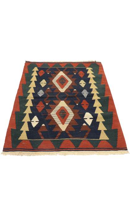 3 x 4 Vintage Persian Shiraz Kilim Rug 77975