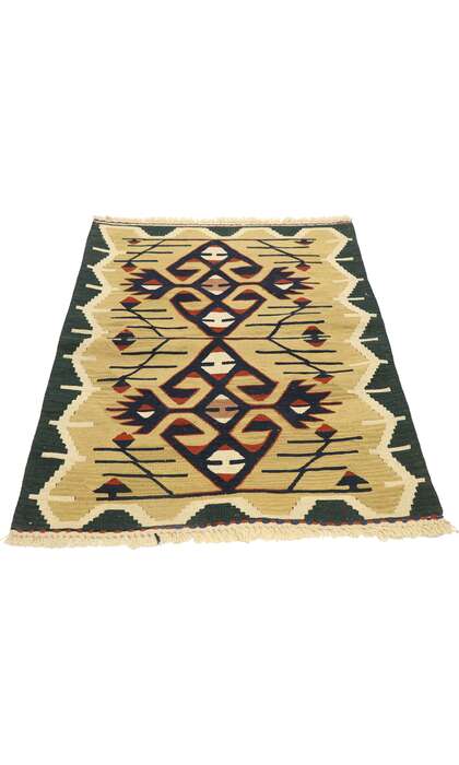 3 x 4 Vintage Persian Shiraz Kilim Rug 77978