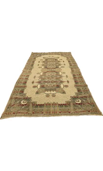 5 x 8 Vintage Granada Spanish Embroidered Textile 77984