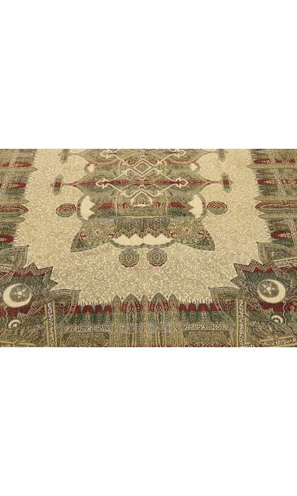 5 x 8 Vintage Granada Spanish Embroidered Textile 77984