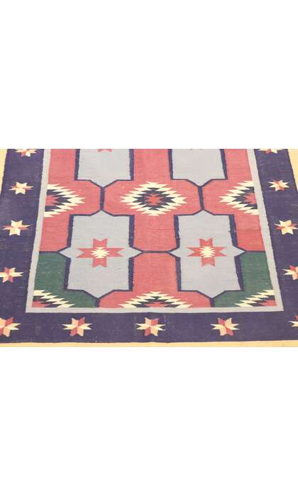 4 x 6 Vintage Maramures Romanian Kilim Rug 77986