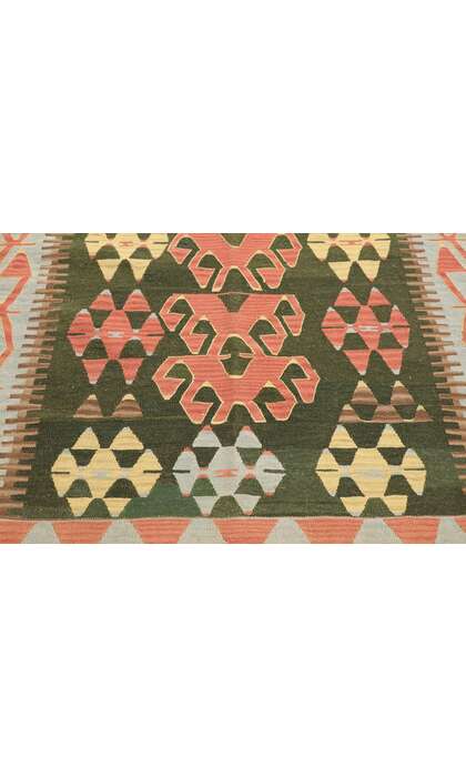 4 x 6 Vintage Persian Shiraz Kilim Rug 77995