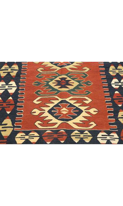 4 x 6 Vintage Persian Shiraz Kilim Rug 77996