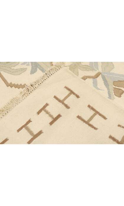 9 x 12 Vintage Oltenian Romanian Floral Kilim Rug 78000