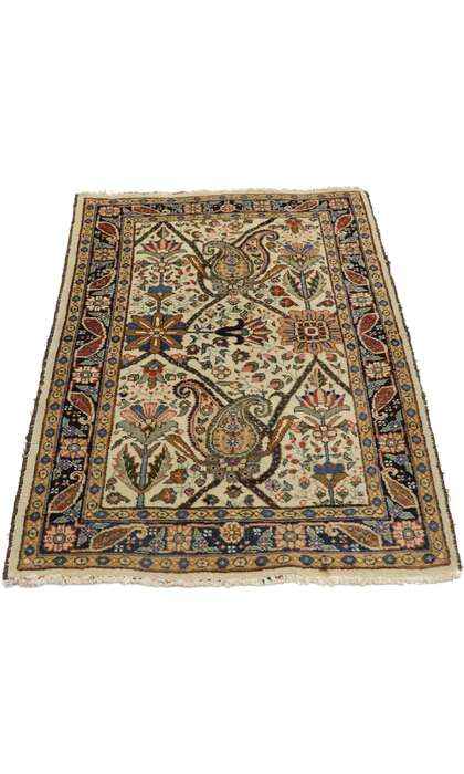 2 x 4 Vintage Persian Tabriz Rug 78004