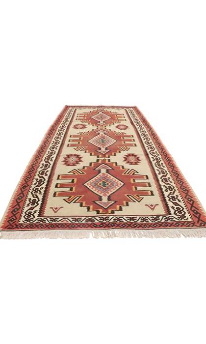 5 x 10 Vintage Turkish Kilim Rug 78005