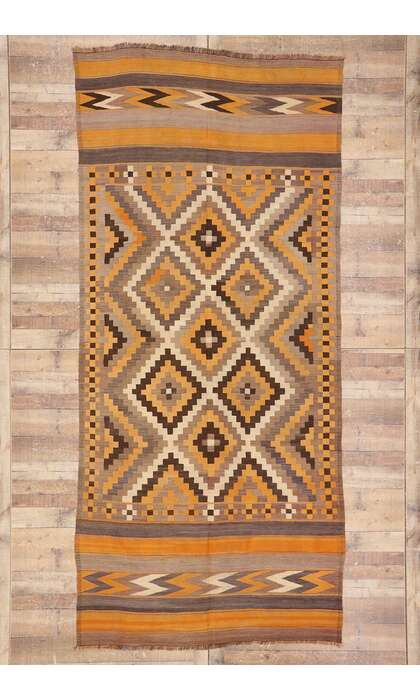 5 x 12 Vintage Afghan Maimana Kilim Rug 78011