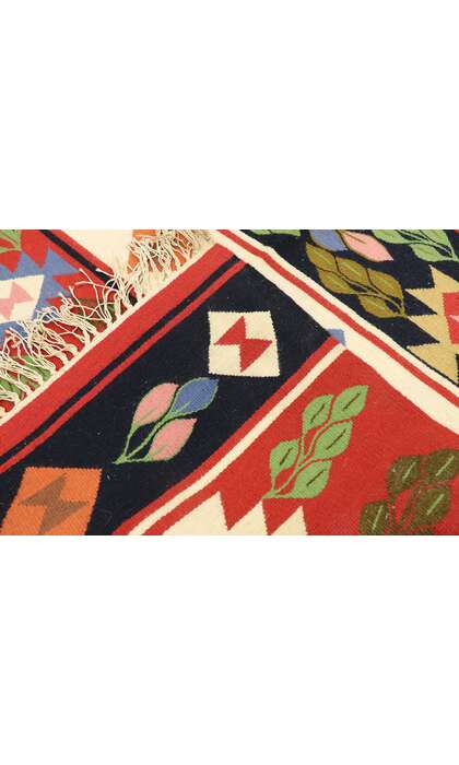 8 x 12 Vintage Romanian Oltenian Kilim Rug 78013