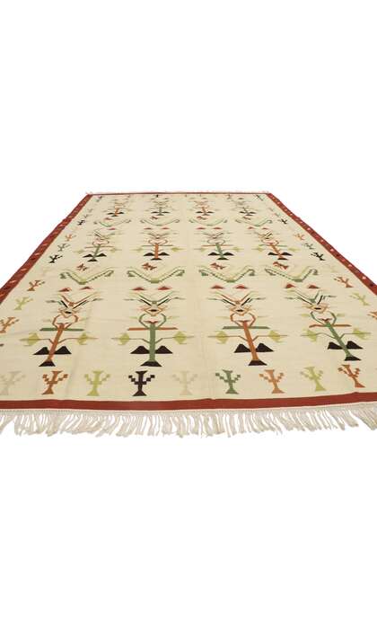 9 x 12 Vintage Romanian Kilim Rug 78014