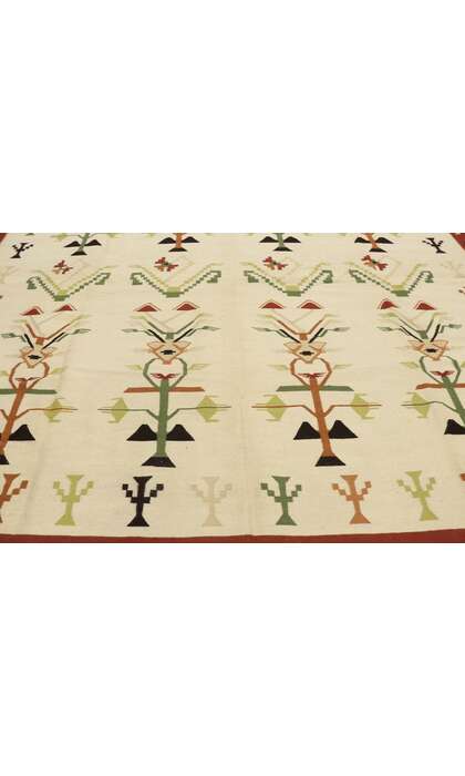 9 x 12 Vintage Romanian Kilim Rug 78014