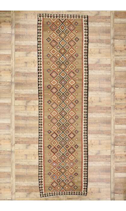 4 x 15 Vintage Turkish Kilim Runner 78016