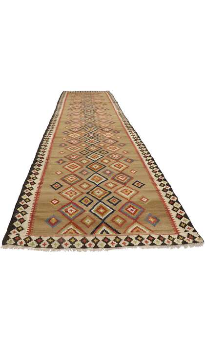 4 x 15 Vintage Turkish Kilim Runner 78016