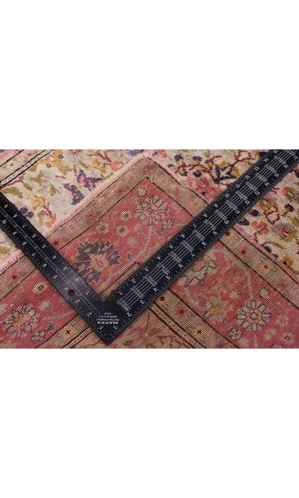 3 x 4 Vintage Pink Persian Silk Rug 78120