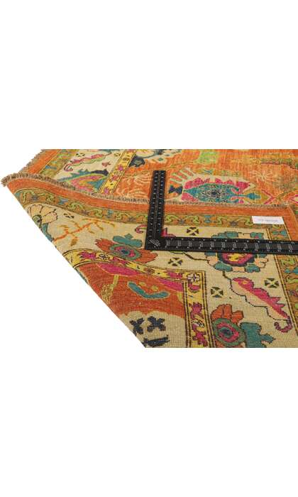 6 x 9 Contemporary Orange Oushak Rug 80356