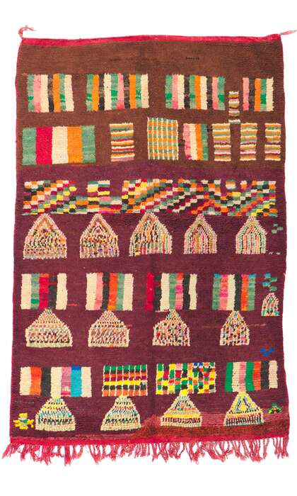 5 x 7 Vintage Berber Moroccan Rug 20309
