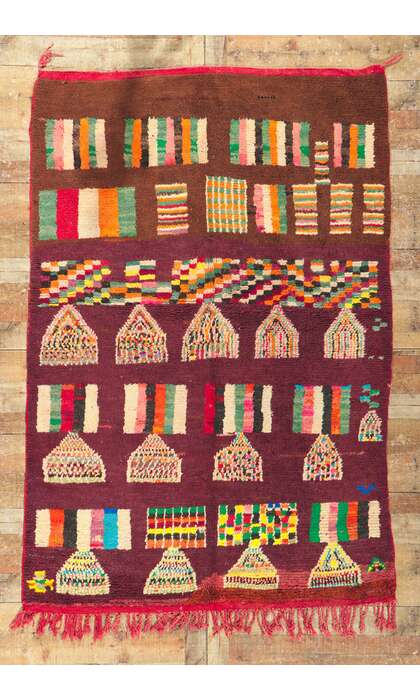 5 x 7 Vintage Berber Moroccan Rug 20309