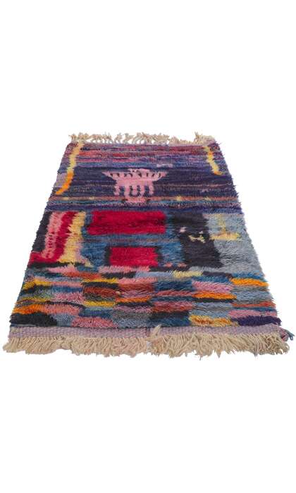 3 x 5 Colorful Abstract Moroccan Rug 21114