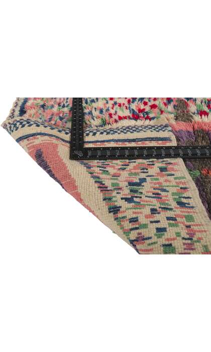 3 x 6 Colorful Abstract Moroccan Rug 21131