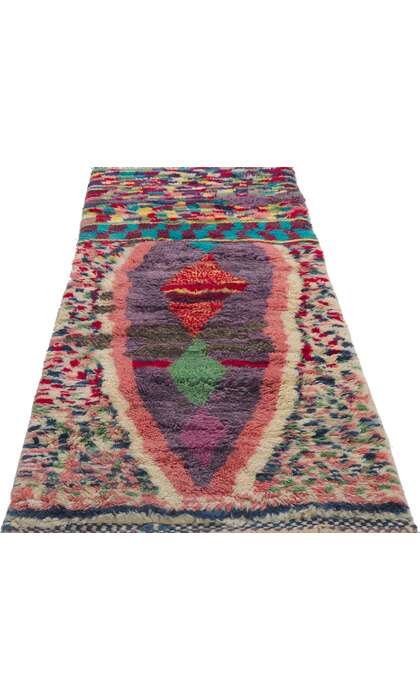 3 x 6 Colorful Abstract Moroccan Rug 21131