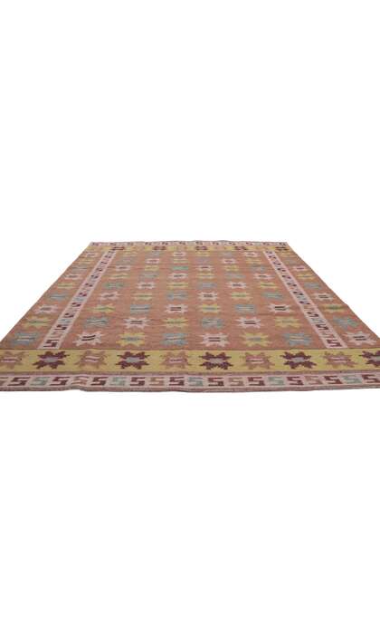 9 x 11 Scandinavian Modern Swedish Inspired Kilim Rug 30679