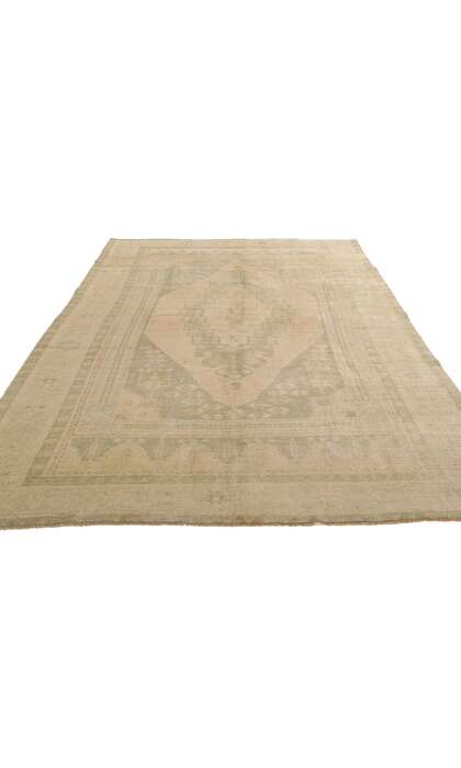 6 x 10 Vintage Turkish Oushak Rug 53686