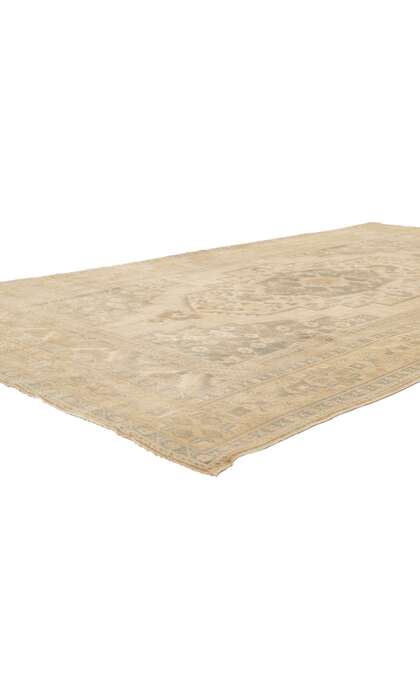 6 x 10 Vintage Turkish Oushak Rug 53687