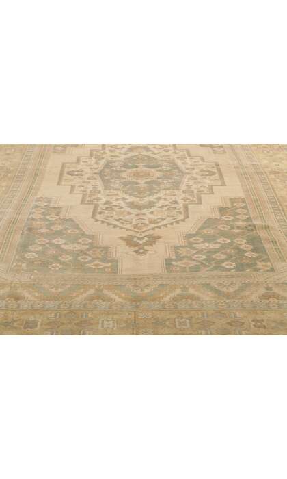 6 x 10 Vintage Turkish Oushak Rug 53687