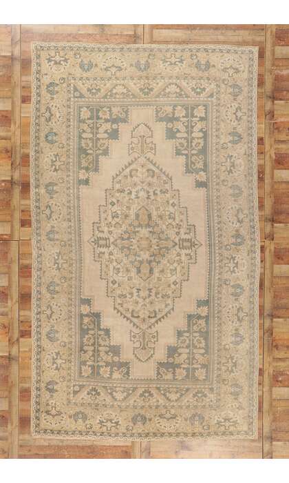 7 x 13 Vintage Turkish Oushak Rug 53691