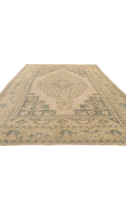 7 x 13 Vintage Turkish Oushak Rug 53691