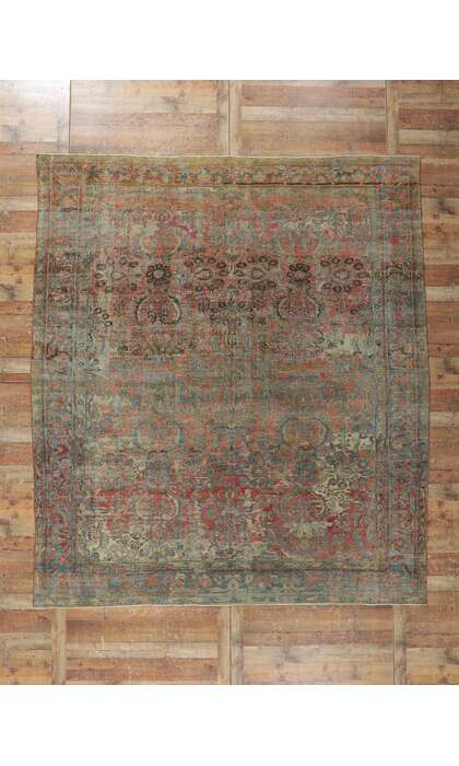 10 x 11 Antique Persian Mahal Rug 53694