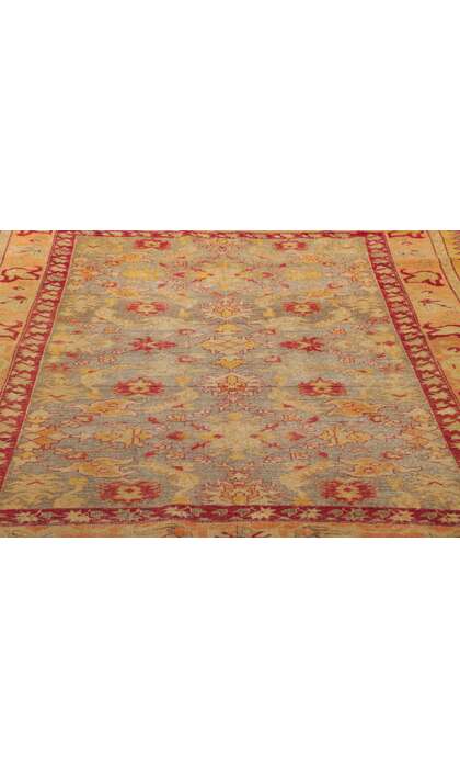 5 x 6 Vintage Turkish Oushak Rug 53722