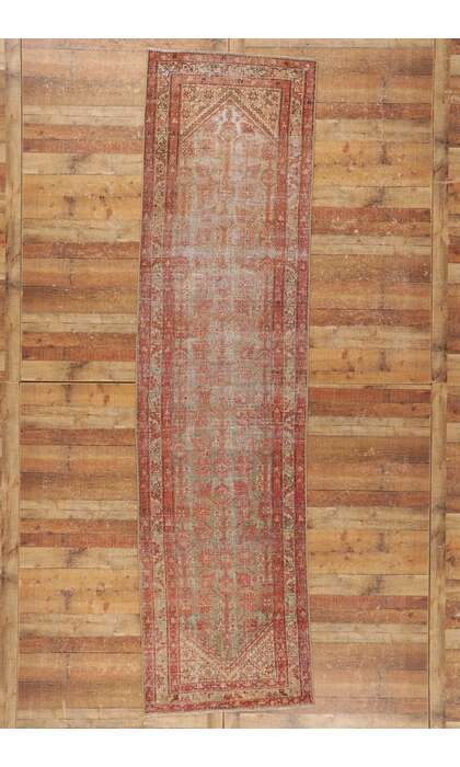 3 x 13 Antique-Worn Persian Malayer Rug 53736