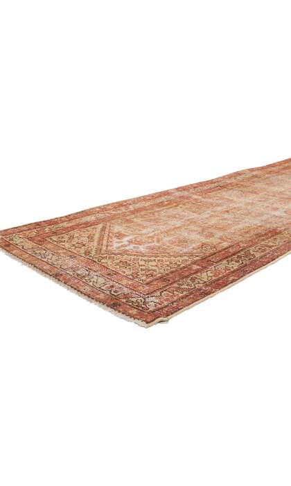 3 x 13 Antique-Worn Persian Malayer Rug 53736