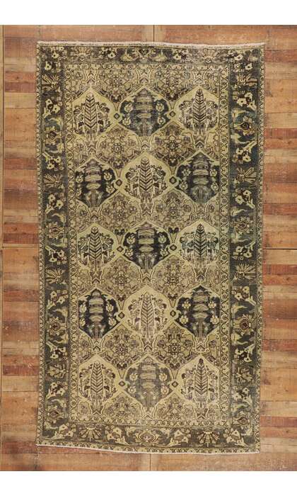 6 x 11 Vintage Persian Bakhtiari Rug 53751