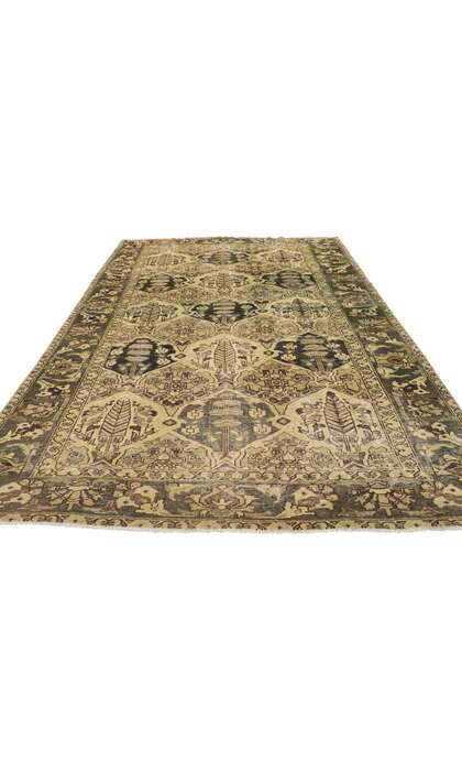 6 x 11 Vintage Persian Bakhtiari Rug 53751