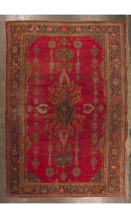 11 x 17 Antique Persian Sultanabad Rug 53766