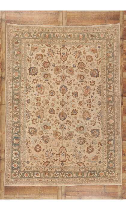 8 x 11 Antique Persian Khorassan Rug 53773