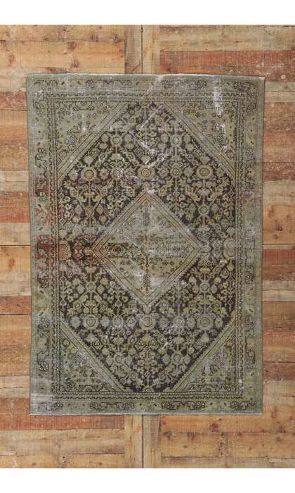4 x 6 Antique Persian Mahal Rug 60977
