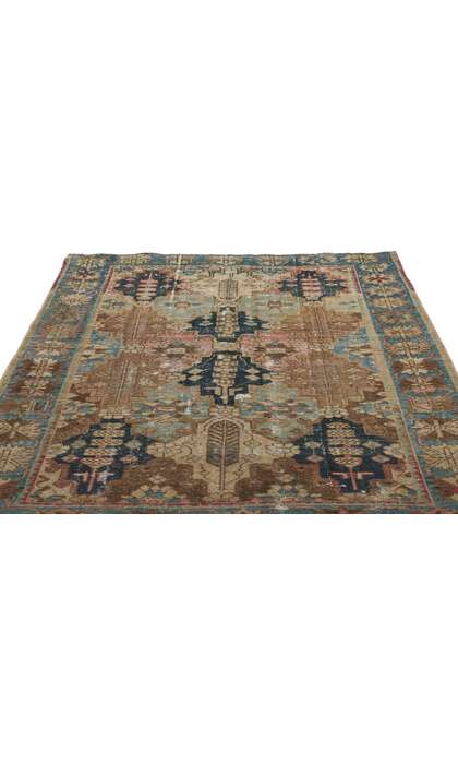 4 x 6 Antique Persian Bakhtiari Rug 60980