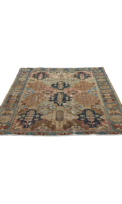 4 x 6 Antique Persian Bakhtiari Rug 60980