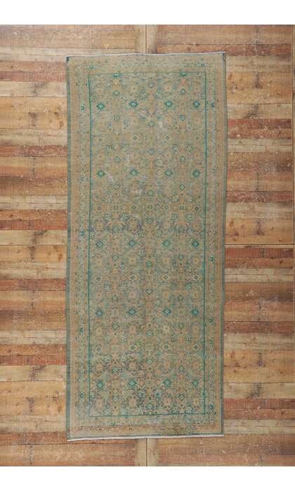 4 x 10 Vintage Persian Tabriz Rug 60985