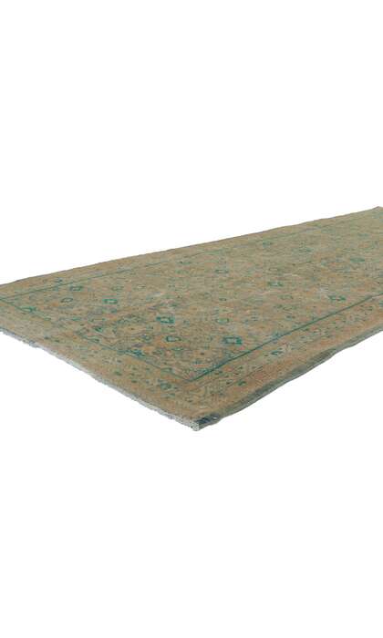 4 x 10 Vintage Persian Tabriz Rug 60985