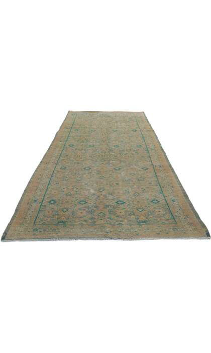 4 x 10 Vintage Persian Tabriz Rug 60985